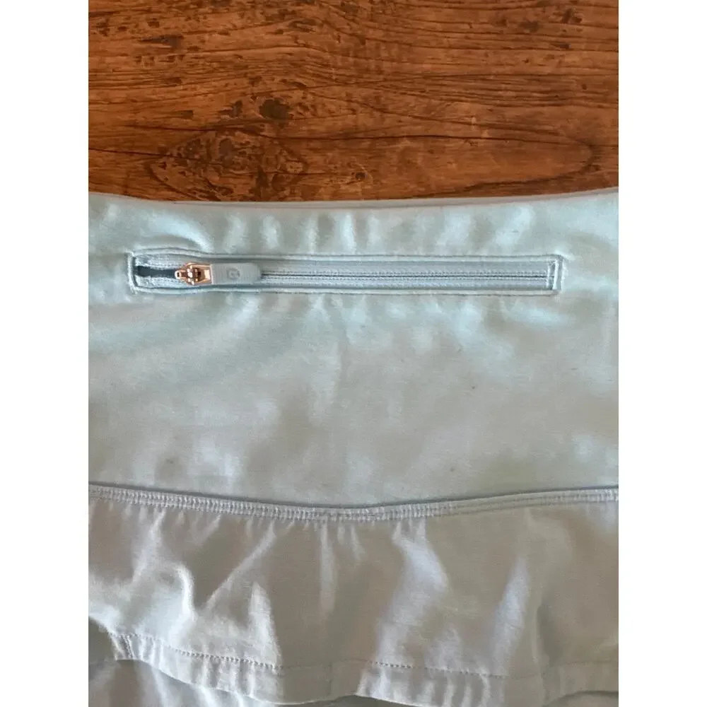 Lululemon baby blue running shorts Size 8